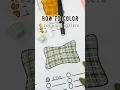 How to color a cozy plaid pattern with markers for your next coloring page
