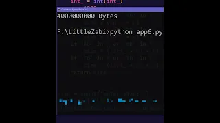 sizes to Bytes in Python