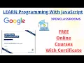 Google Free Online Programming Courses With Certificate
