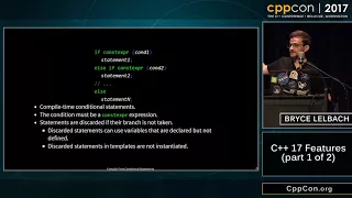 CppCon 2017 Bryce Adelstein Lelbach C 17 Features part 1 of 2