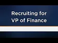 SSG Knows Finance VP of Finance Recruitment Headhunting 101