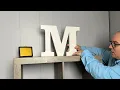 12 Inch White Wood Letters for Wall Decor Free Standing