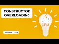 Constructor Overloading Java Tutorial E3schools