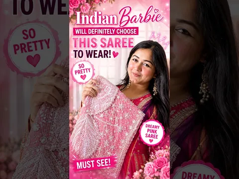🌷 This Pink Saree Is SO Pretty! 😍 | Myntra Saree Shopping Find