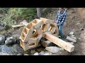 Lagu Man Builds WATERWHEEL That Powers His Entire Log Cabin | Start to Finish by @Advoko