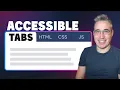 Create Accessible Tabs with HTML CSS JS