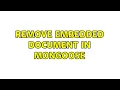 Remove embedded document in mongoose