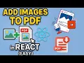 React jsPDF Create PDF with Images Static URL Local in Minutes
