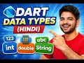 Dart Data Types Complete Tutorial in Hindi int double String bool List