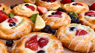 الدنش الامريكي بتاع الكافيهات بنكهه الليمون ممكن تحضروها مع القهوة الشاي الفطار المعتمد ف امريكا 