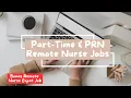 PRN Part-Time REMOTE JOBS for Nurses