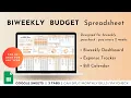 How to budget biweekly using my Google Sheets Template - Paycheck Budget Money Finance Tracker