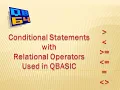 Program to show the Relational Operators in QBASIC