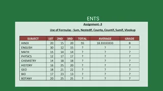 Assignment 3 - Let s solve Assignment 3 from 50 ms excel assignments