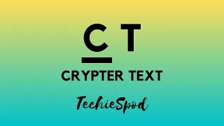 Crypter Text Encryption Using Python Tkinter Cryptography Fernet PyAesCrypt TechieSpod