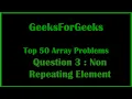 Non Repeating Element