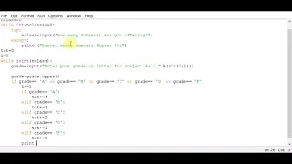 calculate a students GPA in python