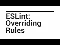 JavaScript ESLint Install and basic usage