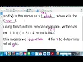 Function Notation