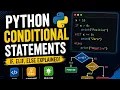 Python programming lecture - 2 conditional statements