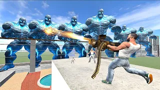 Franklin Saving His House From Ice Monster In Indian Bike Driving 3D