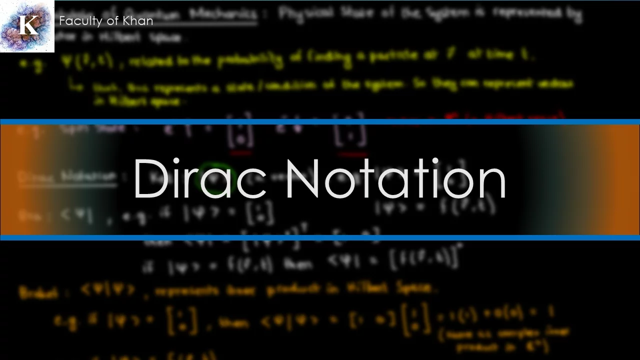 Introduction to Dirac Notation