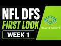 DraftKings NFL Week 1 DFS Early Picks Values Lineup Build