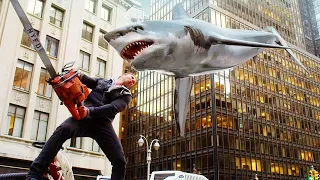 a shark tornado destroys and devours everything in its path recap