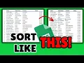 The Easiest Way to SORT DATA in Google Sheets