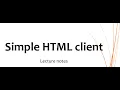 Simple HTML Client in Spring Boot