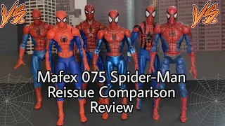Mafex 075 Spider-Man Reissue 6 inch Action Figure Comparison Review Marvel Legends Sentinel ToyBiz