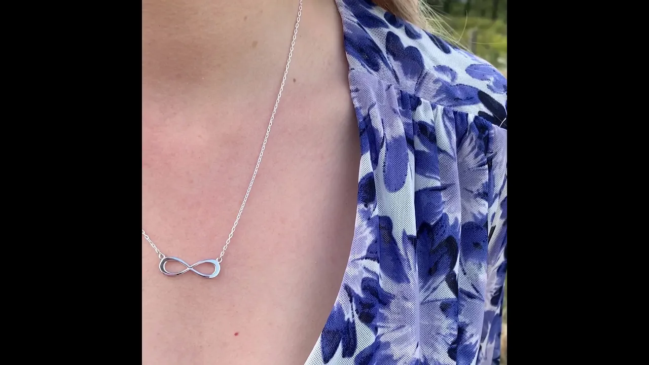 Infinity Silver Necklace (Symbolising Infinite Possibilities)