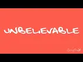 EMF - Unbelievable (Lyric Video)