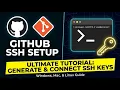 4 How to Install Git and Setup GitHub SSH Authentication on Windows - Git SSH Git Bash Tutorial
