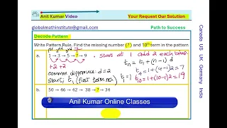 How do you Develop and Find Explicit Pattern Rule for Number Patterns