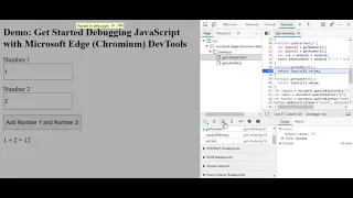 How to debug Javascript Code in Microsoft Edge