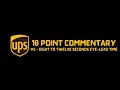 UPS 10 POINT COMMENTARY - EIGHT to 12 SECONDS EYE-LEAD TIME
