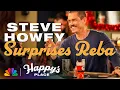 Steve Howey s Reunion with Reba and Melissa Peterman Happy s Place NBC