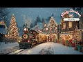 Cozy Winter Jazz | Vintage Christmas Train Ride | 1950s Holiday Classics \u0026 Snowfall Magic!