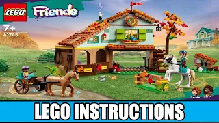 LEGO 41745 Instructions | Friends | Autumn's Stable (All Books)