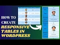 How to Create Responsive Tables in WordPress Free Tableberg Plugin