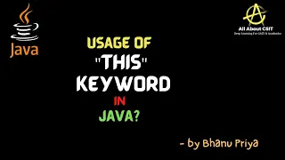 This Keyword in Java Part-1 lec 30 Java Tutorials BhanuPriya
