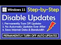 How to Stop Windows 11 Update Permanently Disable Automatic Updates Turn Off Auto Updates
