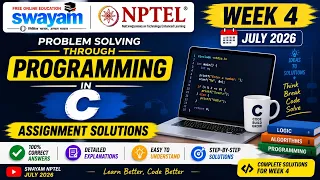 Problem Solving through Programming in C Week 4 Assignment Answers 2026 NPTEL July 2026 NPTEL