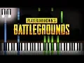 🍳 PUBG - PlayerUnknown's Battlegrounds Intro Theme Song Piano Tutorial (Sheet Music + midi cover)