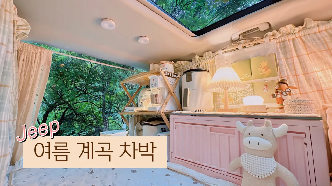 토도독 톡톡 폭우차박 . 아늑한 나의 작은 지프레니게드 아기자기 차박 브이로그 | 흥정캠핑700 썸네일