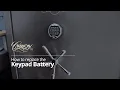 Cannon Safe-FAQs-How to Replace the NL Keypad Battery