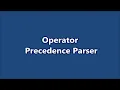 Operator Precedence Parser Compiler Design Part 16 Learn CSE Malayalam