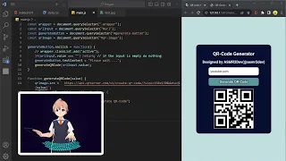 ASMR Programming - JavaScript QR Code Generator