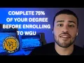 How to Skip 2 Semesters Before Enrolling at WGU How to accelerate at WGU
